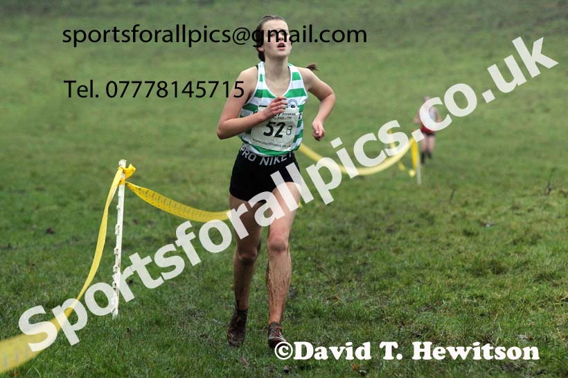 Girls under-15s, NECAA Junior Cross Country Relays, Thornley Farm, Peterlee, Saturday, December 12th. Photo: David T. Hewitson/Sports for All Pics